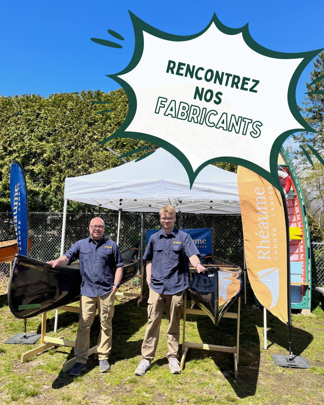 Équipe de Canots Rhéaume lors de la Vente sous la cabane 2024