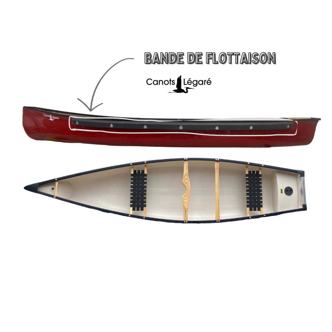 Bande en mousse permettant d'ajouter de la flottaison sur un canot