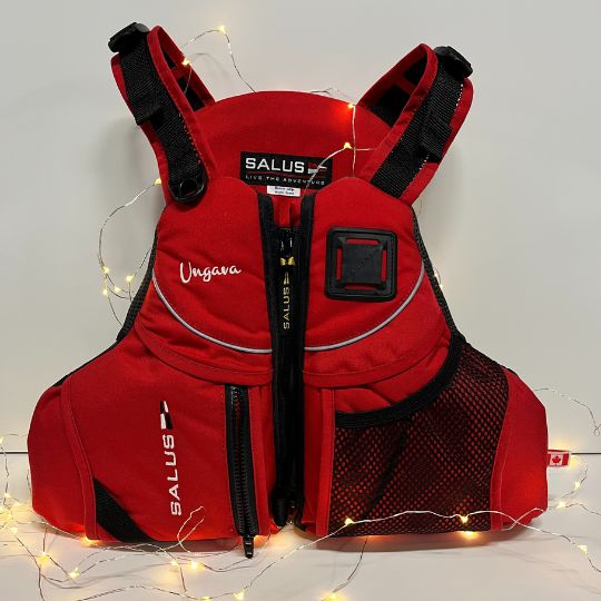 Veste de flottaison Ungava rouge entourée de lumières